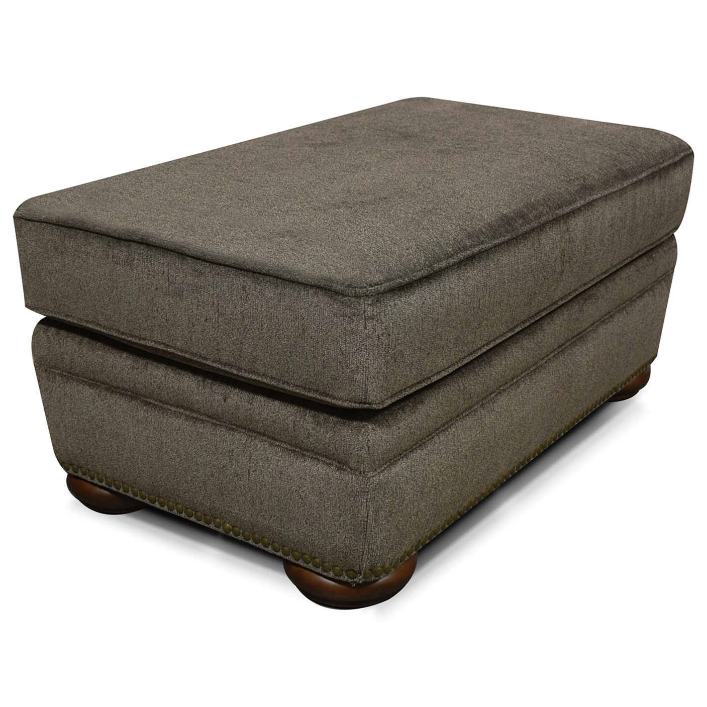 England Knox Ottoman with Nailhead Trim A1 Furniture & Mattress
